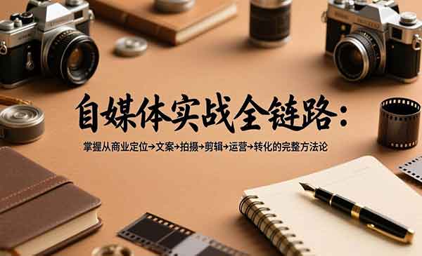 （三网1449期）自媒体实战全链路