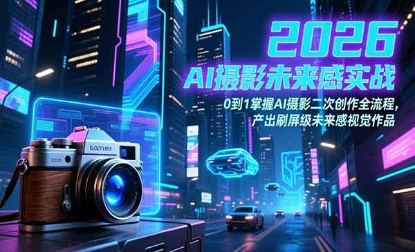 （三网1450期）AI摄影未来感实战