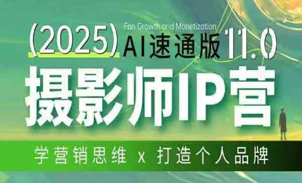 （三网1466期）摄影师IP营销思维
