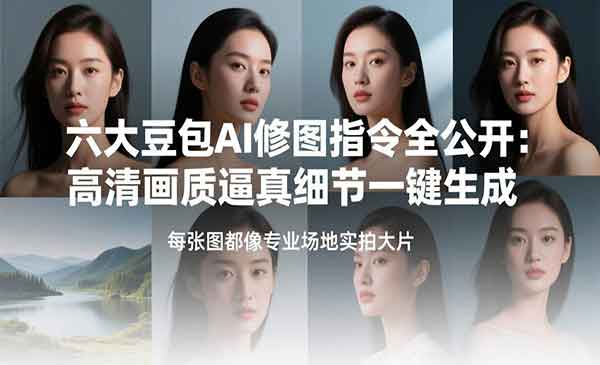 (三网1498期)六大豆包AI修图指令