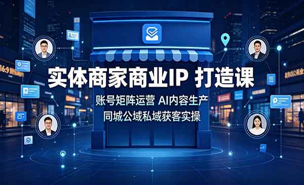 （三网166期）实体商家商业IP打造