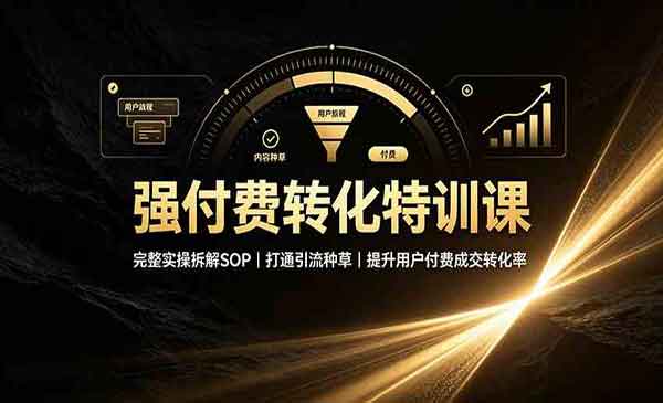 （三网180期）强付费转化特训课