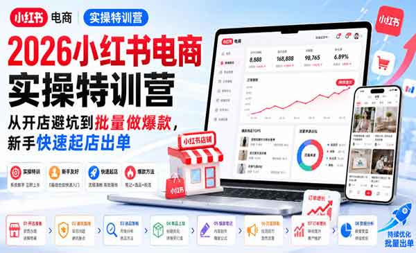 （三网203期）小红书电商实操特训营