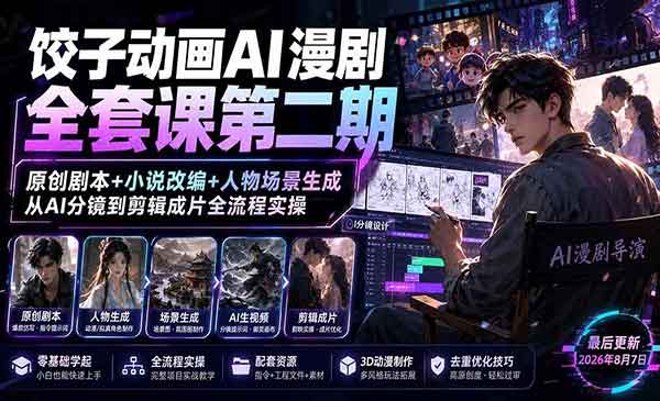 （三网210期）AI漫剧全套课