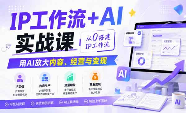 （三网223期）IP工作流+AI实战课