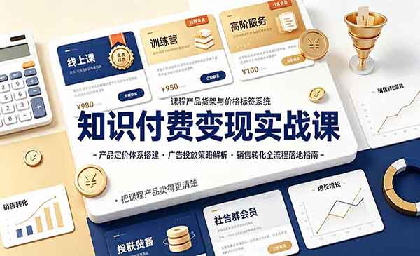 （三网25期）知识付费变现实战课
