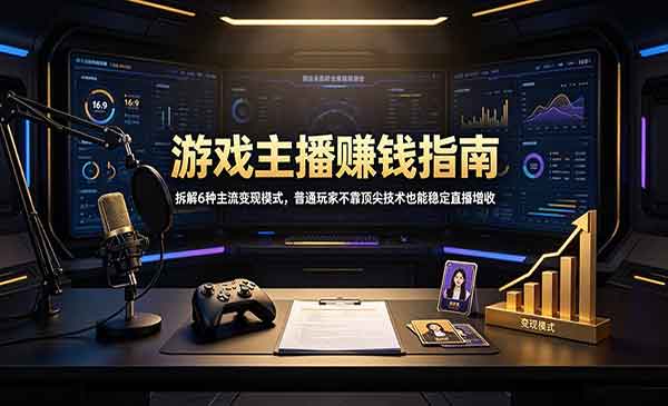 （三网263期）游戏主播赚钱指南