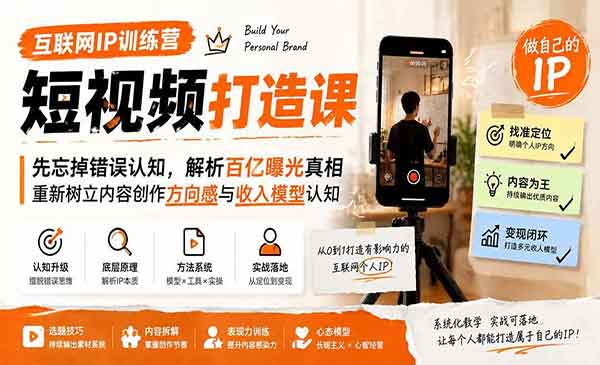 （三网269期）互联网IP打造课