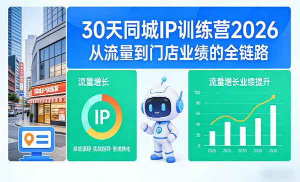 （三网276期）30天同城IP训练营