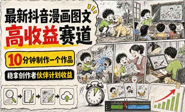 （三网283期）抖音漫画图文赛道