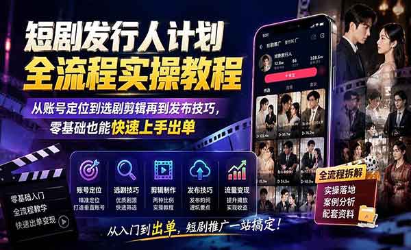 （三网289期）短剧发行人计划