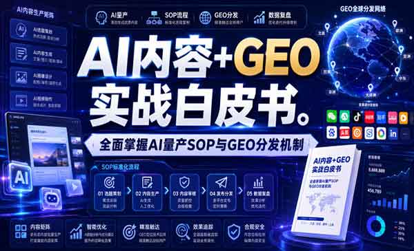 （三网296期）AI内容+GEO实战