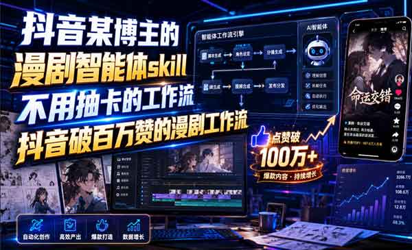 (三网317期)漫剧智能体skill