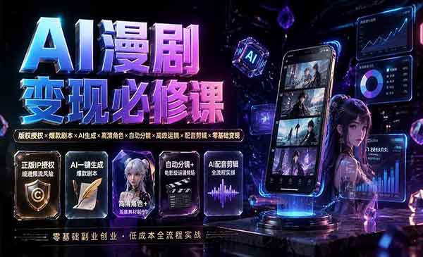 （三网326期）AI漫剧变现必修