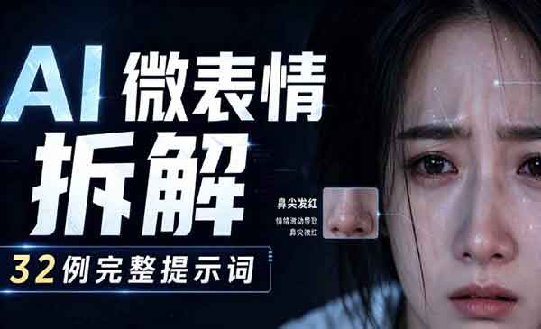 （三网342期）AI微表情拆解提示词合集