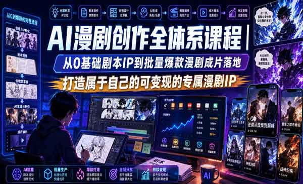 （三网346期）AI漫剧创作全体系