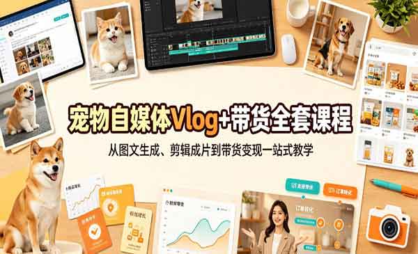 （三网348期）宠物自媒体Vlog+带货