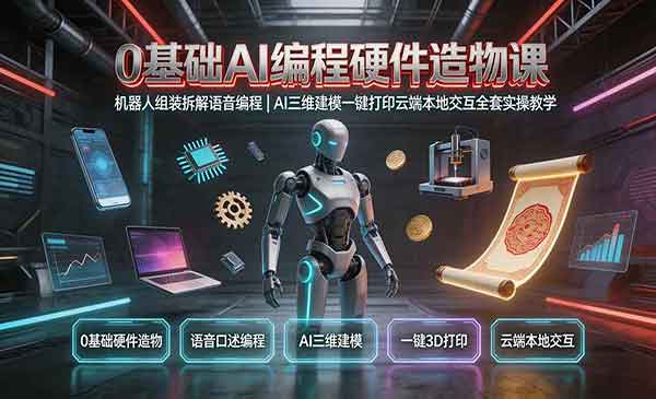 （三网357期）0基础AI编程硬件造物课