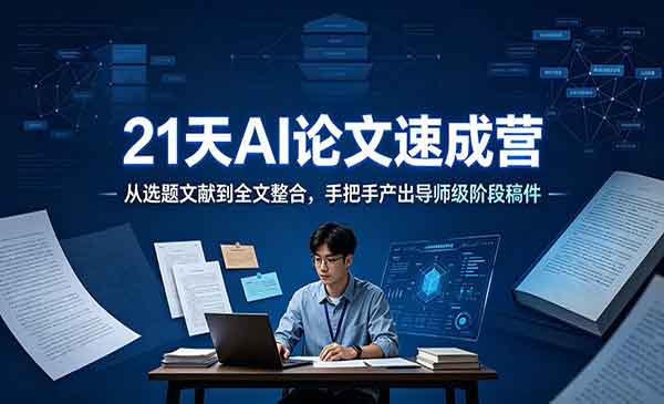 （三网387期）21天AI论文速成营