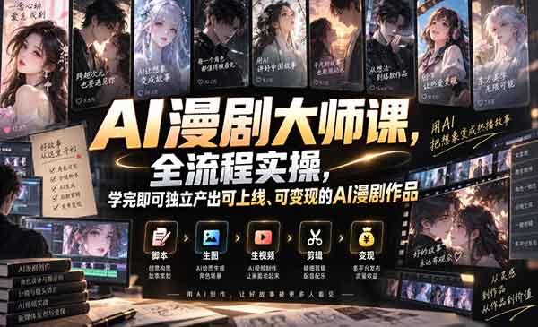 （三网39期）AI漫剧大师课