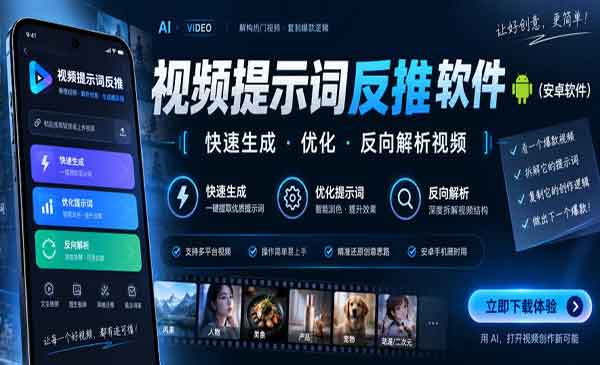 （三网41期）视频提示词反推软件