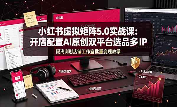 （三网411期）小红书虚拟矩阵5.0