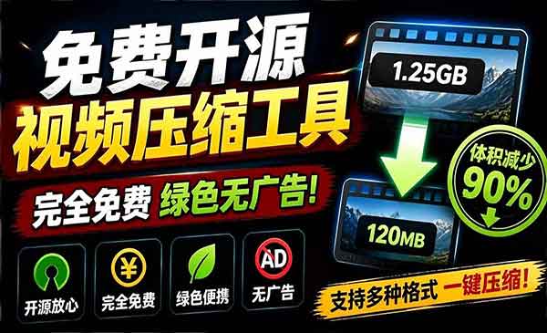 （三网432期）视频压缩瘦身工具