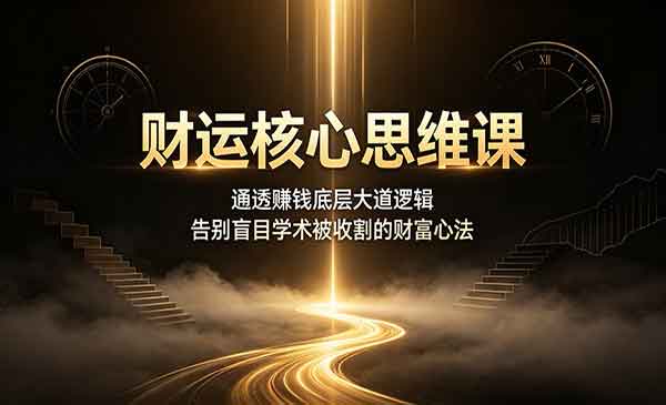 （三网443期）财运核心思维课