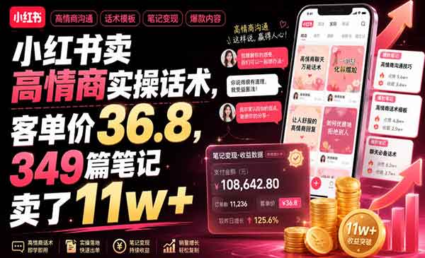（三网483期）小红书卖高情商实操话术