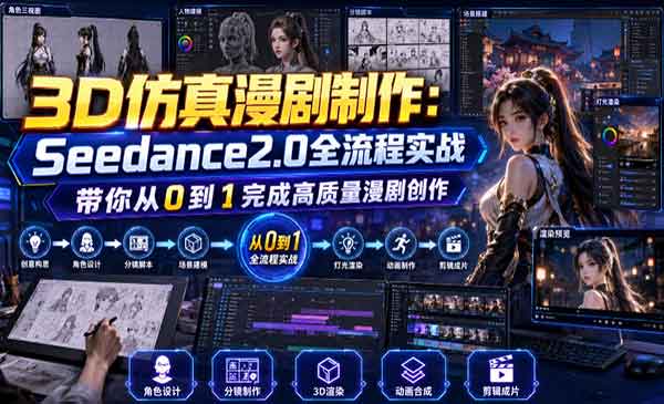 （三网513期）3D仿真漫剧制作