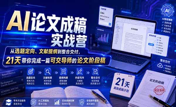 （三网517期）AI论文成稿实战营