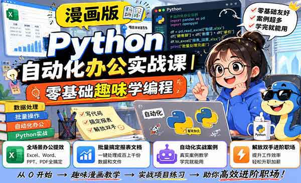 （三网546期）漫画版Python自动化办公
