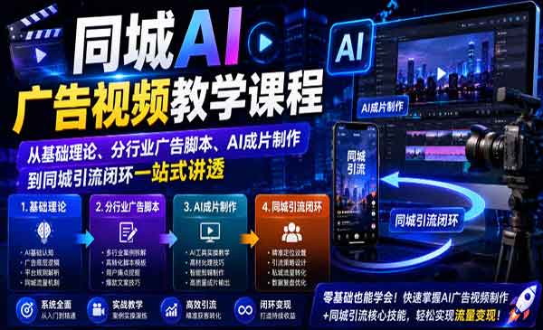 （三网552期）同城AI广告视频教学