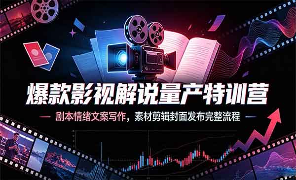 （三网556期）爆款影视解说量产