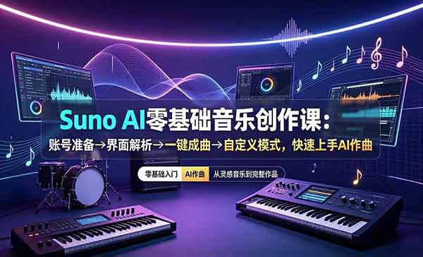 （三网559期）SunoAI零基础音乐创作