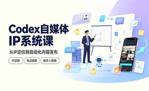 （三网561期）Codex自媒体IP系统课