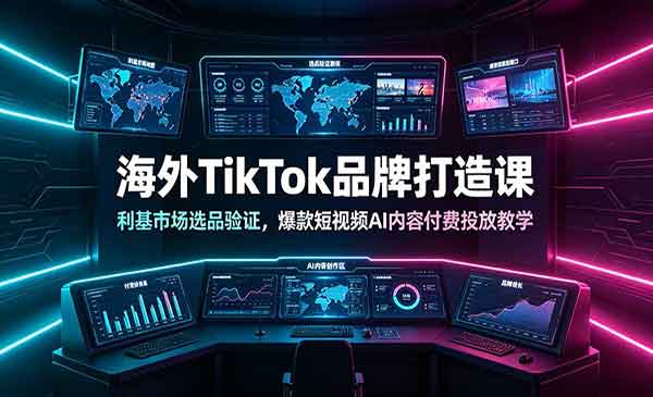 （三网568期）海外TikTok品牌打造课