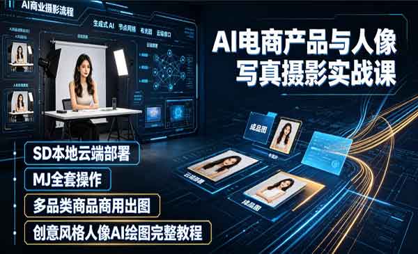 （三网570期）AI电商与人像写真摄影