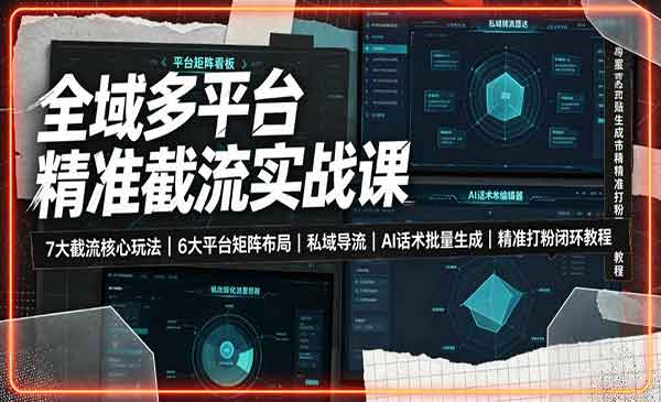 （三网576期）全域多平台精准截流