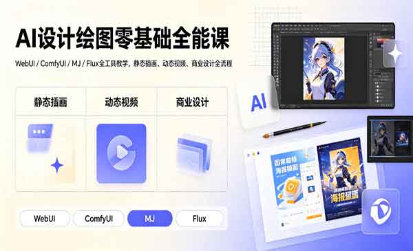 （三网581期）AI设计绘图零基础全能课