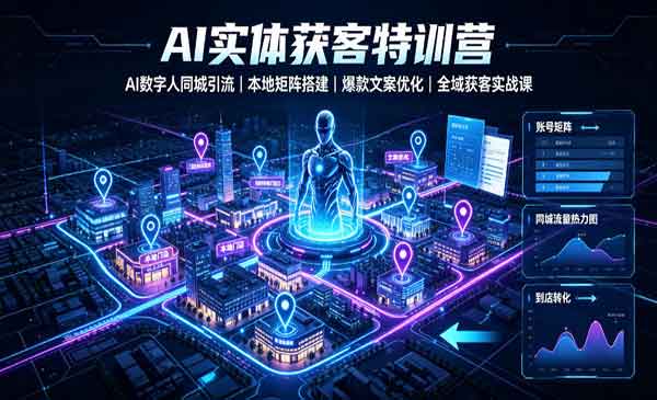 （三网593期）AI实体获客特训营