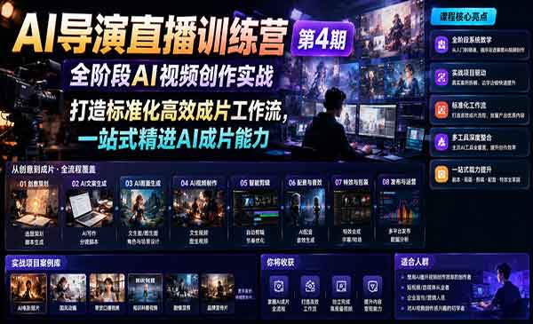 （三网603期）AI导演直播训练营