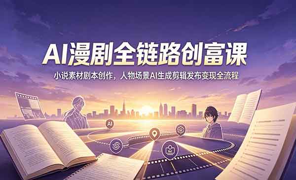 （三网606期）AI漫剧全链路创富