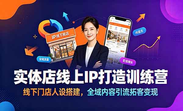 （三网609期）实体店线上IP打造