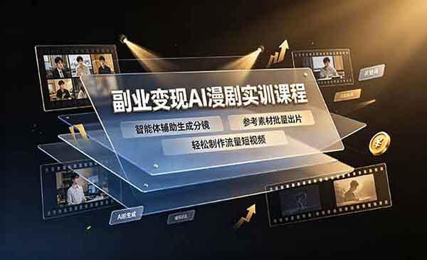 （三网626期）AI漫剧实训课