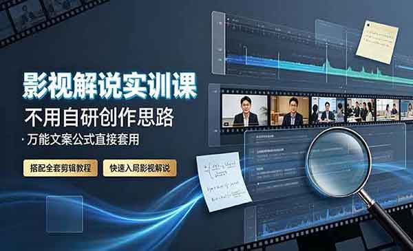 （三网628期）快速入局影视解说