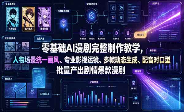 （三网634期）零基础AI漫剧完整制作