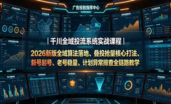 （三网635期）千川全域投流实战