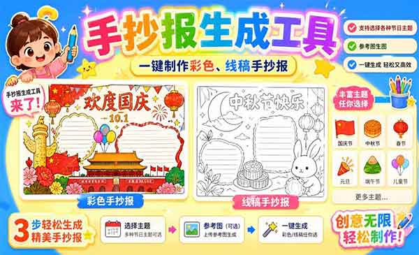 （三网64期）手抄报批量生成工具