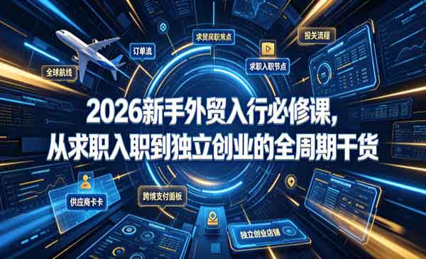（三网642期）外贸入行必修课